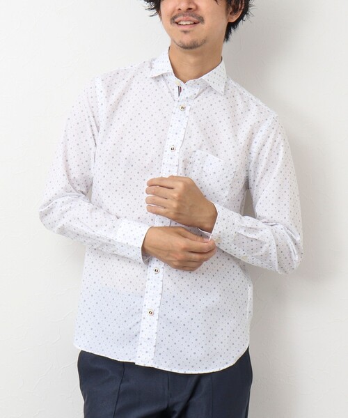 NOLLEY'S goodman（ノーリーズグッドマン）の「パラシュートボタン カッタウェイシャツ（シャツ/ブラウス・メンズ・ブルー/ネイビー/ホワイト系その他・L/M/S/XL）」の17枚目の写真