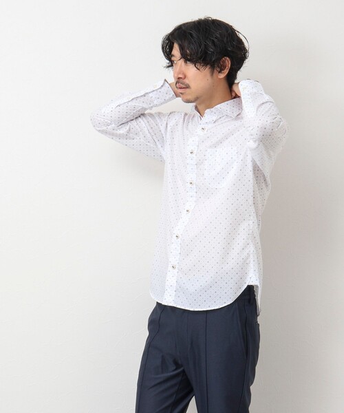 NOLLEY'S goodman（ノーリーズグッドマン）の「パラシュートボタン カッタウェイシャツ（シャツ/ブラウス・メンズ・ブルー/ネイビー/ホワイト系その他・L/M/S/XL）」の18枚目の写真