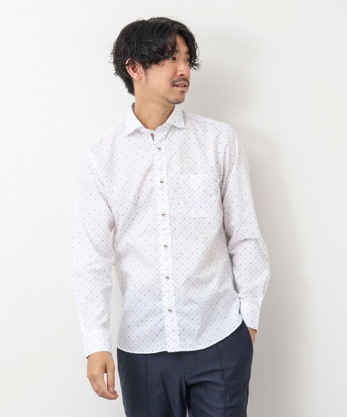 NOLLEY'S goodman（ノーリーズグッドマン）の「パラシュートボタン カッタウェイシャツ（シャツ/ブラウス・メンズ・ブルー/ネイビー/ホワイト系その他・L/M/S/XL）」の19枚目の写真