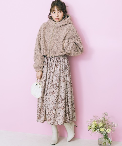 marun（マルン）の「＜大きいサイズ＞  花柄フレアスカートmarun（スカート・レディース・ピンク・L/LL/3L/4L/5L）」の10枚目の写真