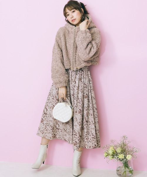 marun（マルン）の「＜大きいサイズ＞  花柄フレアスカートmarun（スカート・レディース・ピンク・L/LL/3L/4L/5L）」の12枚目の写真