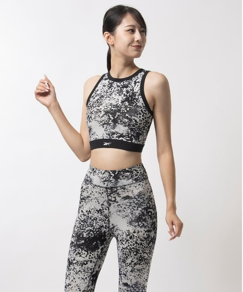 Reebok（リーボック）の「モダン サファリ コットン ブラレット / MODERN SAFARI COTTON BRALETTE（スポーツブラ・レディース・ネイビー/ブラック・LARGE/MEDIUM/X-LARGE/SMALL/XX-LARGE）」の2枚目の写真