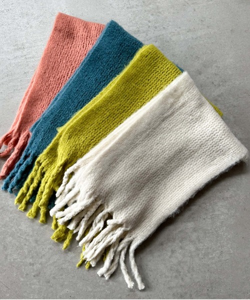 archives(アルシーヴ)の「ブークレーストール(ストール/ショール・レディース・イエロー/アイボリー/ブルー/ピンク・FREE)」の2枚目の写真