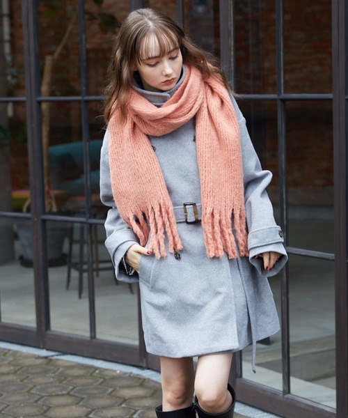 archives(アルシーヴ)の「ブークレーストール(ストール/ショール・レディース・イエロー/アイボリー/ブルー/ピンク・FREE)」の13枚目の写真