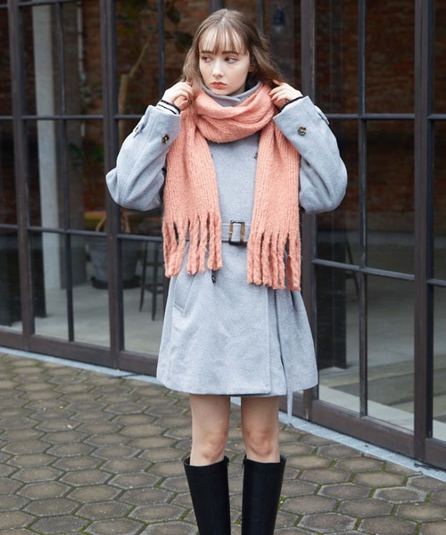 archives(アルシーヴ)の「ブークレーストール(ストール/ショール・レディース・イエロー/アイボリー/ブルー/ピンク・FREE)」の14枚目の写真