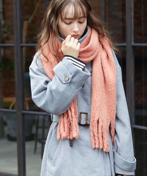 archives(アルシーヴ)の「ブークレーストール(ストール/ショール・レディース・イエロー/アイボリー/ブルー/ピンク・FREE)」の11枚目の写真