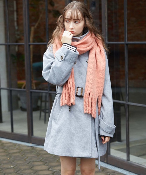 archives(アルシーヴ)の「ブークレーストール(ストール/ショール・レディース・イエロー/アイボリー/ブルー/ピンク・FREE)」の15枚目の写真