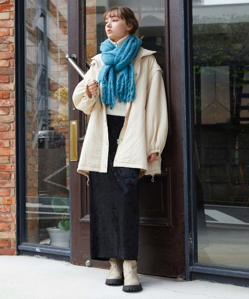 archives(アルシーヴ)の「ブークレーストール(ストール/ショール・レディース・イエロー/アイボリー/ブルー/ピンク・FREE)」の20枚目の写真