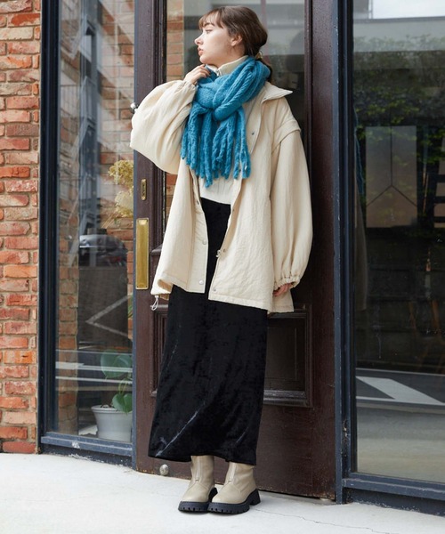 archives(アルシーヴ)の「ブークレーストール(ストール/ショール・レディース・イエロー/アイボリー/ブルー/ピンク・FREE)」の21枚目の写真