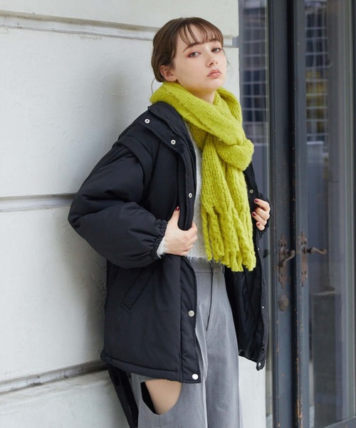 archives(アルシーヴ)の「ブークレーストール(ストール/ショール・レディース・イエロー/アイボリー/ブルー/ピンク・FREE)」の10枚目の写真