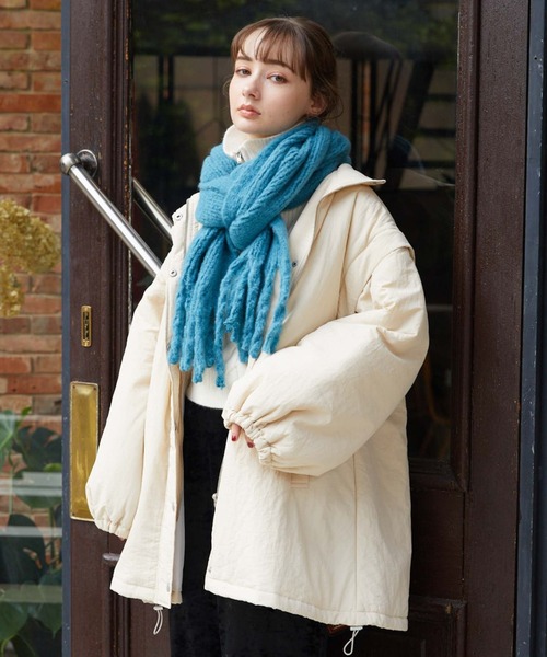 archives(アルシーヴ)の「ブークレーストール(ストール/ショール・レディース・イエロー/アイボリー/ブルー/ピンク・FREE)」の19枚目の写真