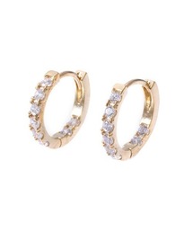 １２ｍｍパヴェフープピアス