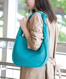 【BARCOS BLUE/バルコスブルー】ノットモチーフPUショルダーバッグ