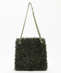 Cachellier 異素材チェーンショルダーバッグ