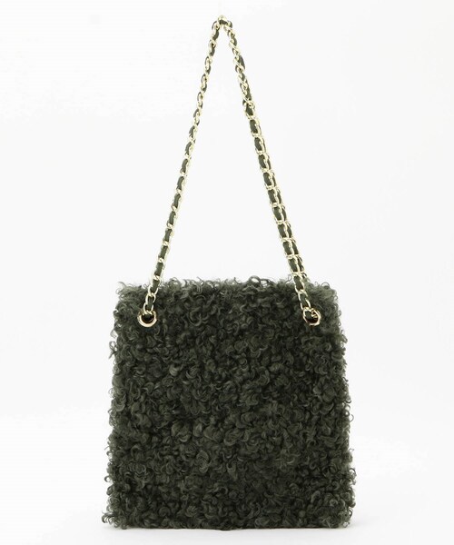 &Bridge（アンドブリッジ）の「Cachellier 異素材チェーンショルダーバッグ（ショルダーバッグ・レディース・カーキ・99）」の2枚目の写真