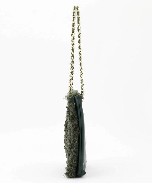 &Bridge（アンドブリッジ）の「Cachellier 異素材チェーンショルダーバッグ（ショルダーバッグ・レディース・カーキ・99）」の3枚目の写真