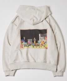 岡本奇太郎×AIVER　コラージュジップパーカー