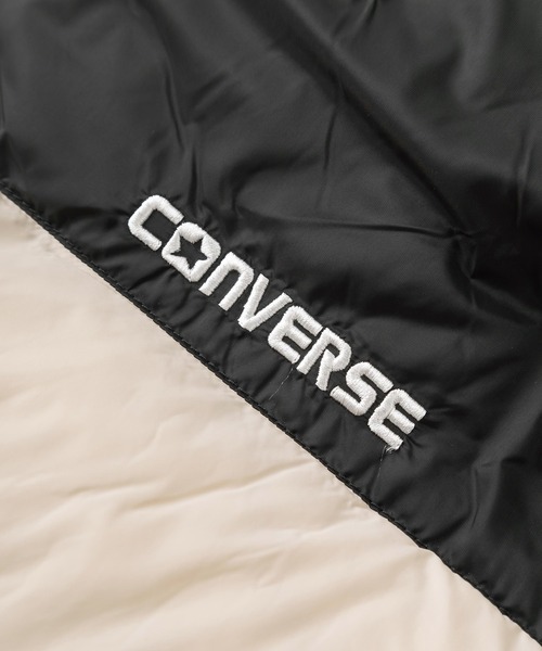 CONVERSE(コンバース)の「【CONVERSE/コンバース】ブランドロゴ刺繍デザイン ワントーン&切り替えカラー ファイバーダウンジャケット/ナイロンジャケット/レディースモデル(ダウンジャケット/コート・レディース・アイボリー/ブラック・M/L)」の9枚目の写真