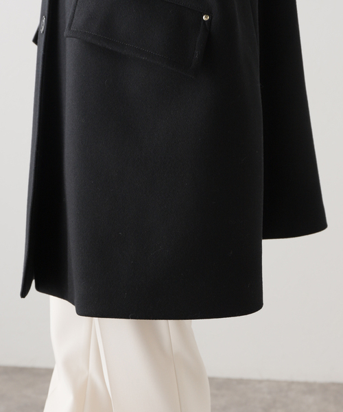 新品　マッキントッシュ　ニューハンビー　黒 ウールコート レオパードライナー　6 MACKINTOSH】【NEW HUMBIE LEO/ハンビー】【2023秋冬モデル