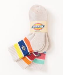 Dickies | 【Dickies】Ｑ. カラフルラインソックス/クォーター丈ソックス/3足セット/レディース(ソックス/靴下)