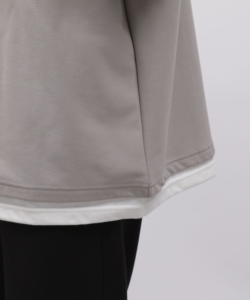 LAKOLE（ラコレ）の「ナシジ裏起毛レイヤープルオーバー / 970518（Tシャツ/カットソー・メンズ・ブルー/ブラック/ボルドー/グリーン/グレー・MEDIUM/LARGE/X-LARGE）」の17枚目の写真