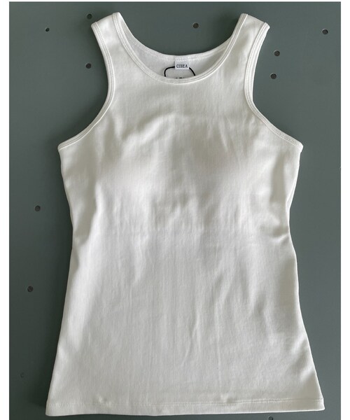 CODE A（コードエー）の「american sleeve tank（タンクトップ・レディース・ブラック/ホワイト・00）」の18枚目の写真