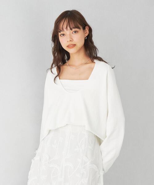 EMMEL REFINES（エメルリファインズ）の「＜EMMEL REFINES＞EM Uネック スウェット プルオーバー（スウェット・レディース・イエロー/ホワイト/ライトブルー・FREE）」の2枚目の写真