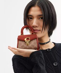 【国内発送】サミー トップ ハンドル  シグネチャー キャンバス 公式】COACH – コーチ | サミー トップ ハンドル 12