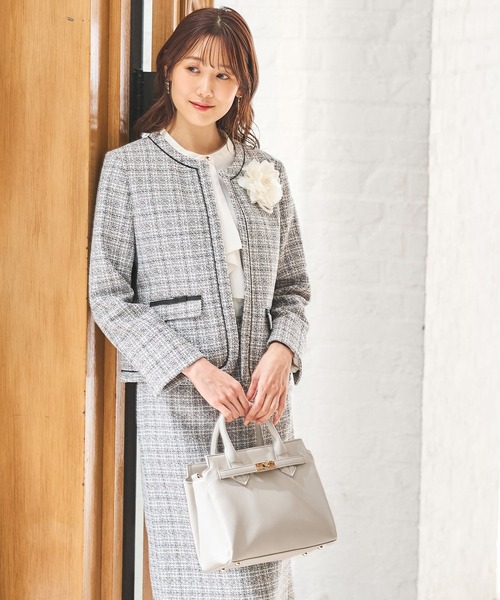 Honeys（ハニーズ）の「ボウタイブラウス（シャツ/ブラウス・レディース・ブルー系その他/クリーム/グレイッシュベージュ/ホワイト/ネイビー・M/L/3L/LL/S）」の11枚目の写真