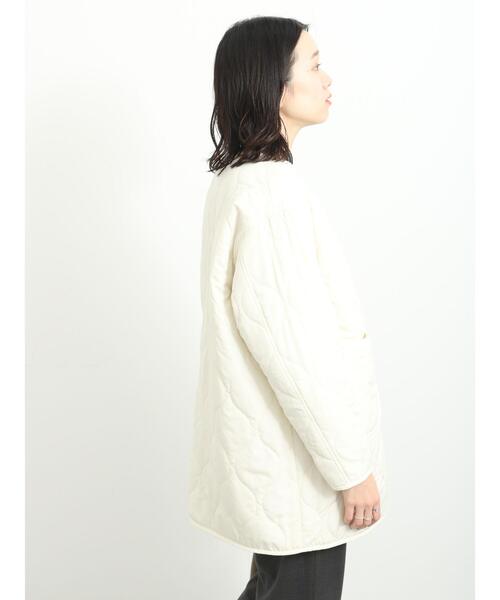 Samansa Mos2 blue（サマンサモスモスブルー）の「ボア×キルトリバーシブルコート（その他アウター・レディース・キナリ/ブラック/グレー・F）」の11枚目の写真