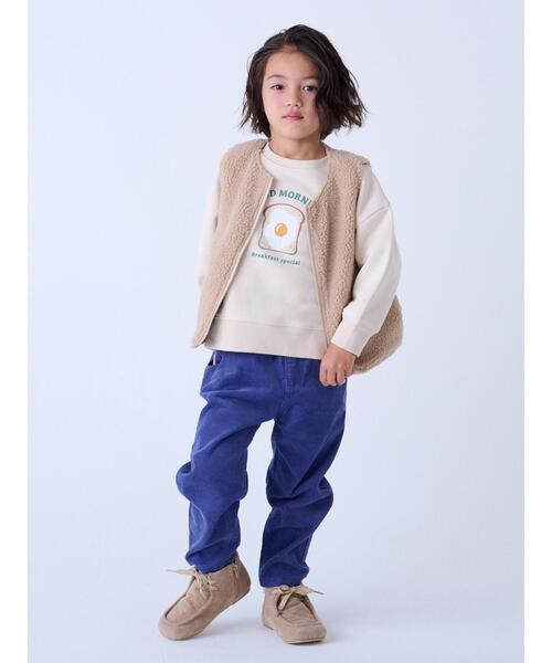 Samansa Mos2 Lagom(サマンサモスモスラーゴム)の「ボアベスト付キルトジャケット(ノーカラージャケット・キッズ・カーキ/ベージュ・大(L)/中(M)/特(XL)/小(S))」の19枚目の写真