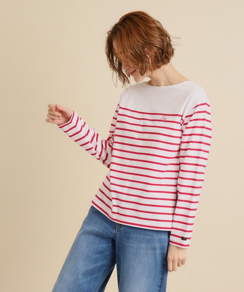 grove(グローブ)の「【Lee×grove別注】BASQUE SHIRT(Tシャツ/カットソー・レディース・ブルー系その他4/ピンク系/ネイビー系2・02/01)」の3枚目の写真