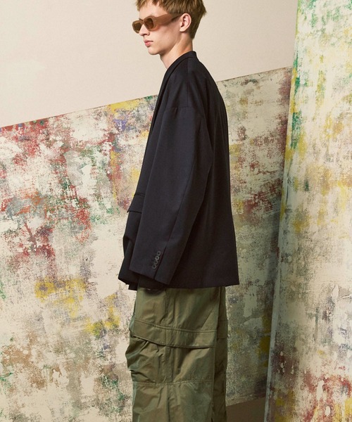 最終値下げ メゾンスペシャル ウールミックスダブルテーラードジャケット 黒 1 Wool Mix Smooth Prime-Over Peaked Lapel Double Tailored Jacket