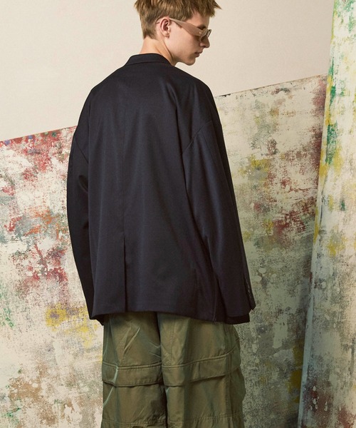 UNISEX》Wool Mix Prime-Over Double Tailored Jacket/ウール