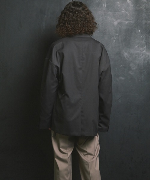 UNISEX》Wool Mix Prime-Over Double Tailored Jacket/ウールミックス