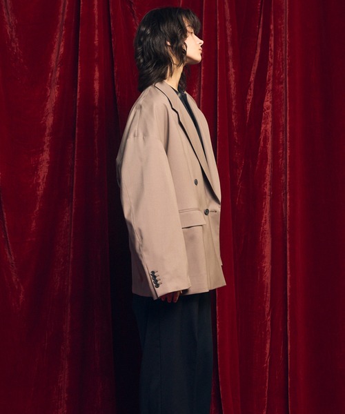 UNISEX》Wool Mix Prime-Over Double Tailored Jacket/ウールミックス