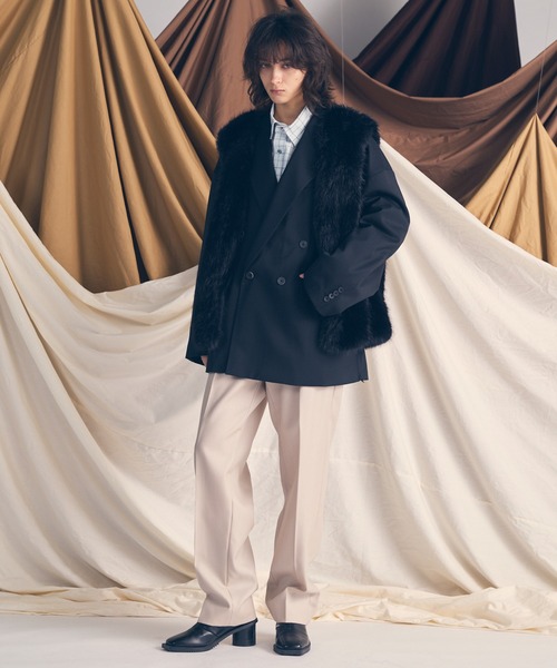 UNISEX》Wool Mix Prime-Over Double Tailored Jacket/ウールミックス