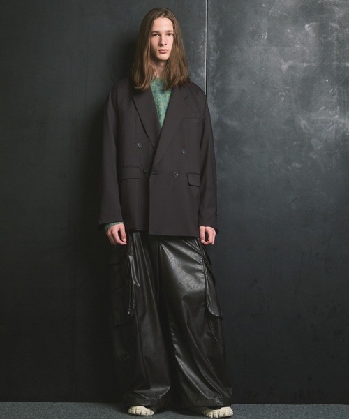 UNISEX》Wool Mix Prime-Over Double Tailored Jacket/ウールミックス