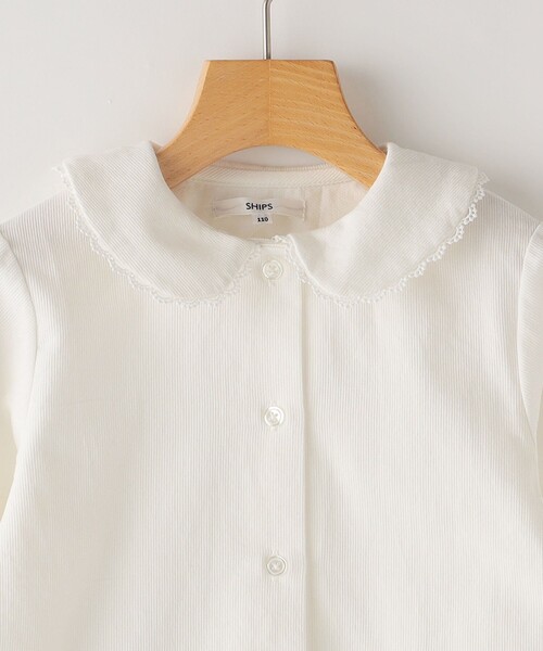 SHIPS KIDS:110〜130cm / ミニ レース カラー ブラウス SHIPS KIDS:110～130cm / ミニ レース カラー ブラウス（シャツ