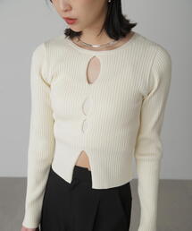 FREE'S MART | ◆前後２ｗａｙスリットカットアウトリブニット(ニット/セーター)