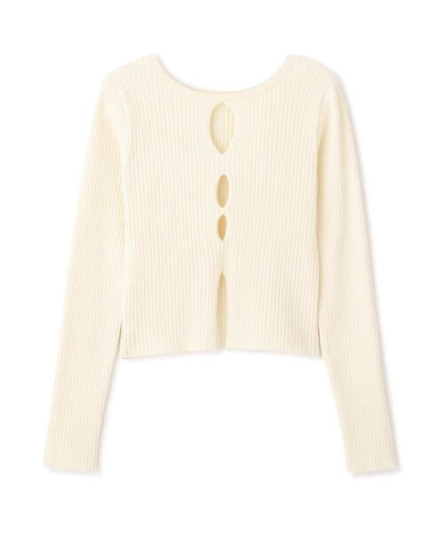 FREE'S MART(フリーズマート)の「◆前後2WAYスリットカットアウトリブニット(ニット/セーター・レディース・ブラック/ホワイト/ピンク・FREE)」の22枚目の写真