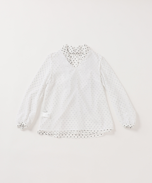 La TOTALITE（ラトータリテ）の「シアードットボウタイブラウス（シャツ/ブラウス・レディース・ブラック/ホワイト/ベージュ・FREE）」の9枚目の写真