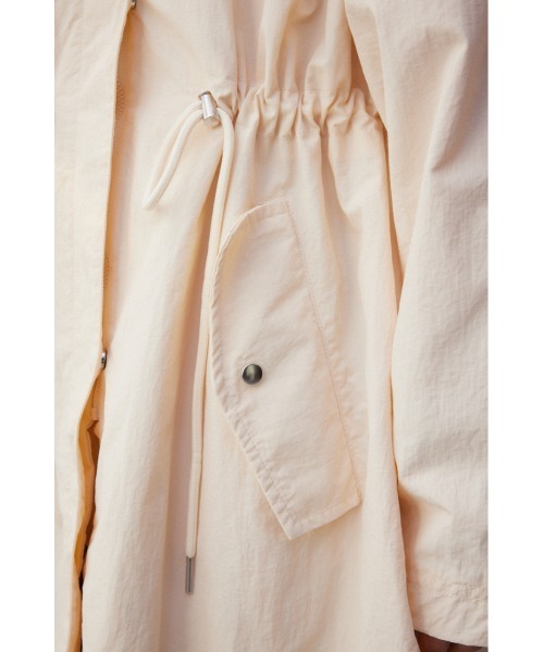 AZUL by moussy(アズールバイマウジー)の「ミリタリーライクモッズコート(ステンカラーコート・レディース・ネイビー/アイボリー・SMALL/MEDIUM)」の11枚目の写真