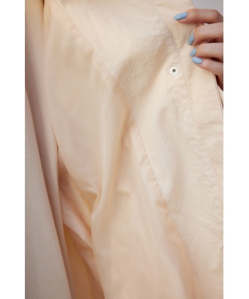 AZUL by moussy(アズールバイマウジー)の「ミリタリーライクモッズコート(ステンカラーコート・レディース・ネイビー/アイボリー・SMALL/MEDIUM)」の14枚目の写真