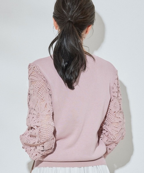 Jayro（ジャイロ）の「袖レースニット（ニット/セーター・レディース・ホワイト系その他/ブルー/ピンク/ブラック・FREE）」の11枚目の写真