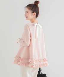 【ZOZO限定カラー】2段フリルバックリボンプルオーバー