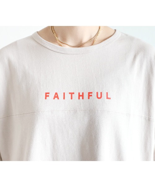 reca(レカ)の「前後ロゴチュニックTシャツ(Tシャツ/カットソー・レディース・オフホワイト/ブラック系その他/グレイッシュベージュ・FREE)」の21枚目の写真