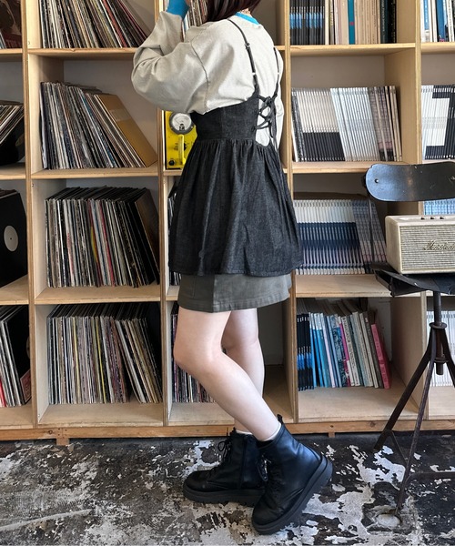 k*i様 バックデザインデニムビスチェ STYLEMIXER バックデザインデニムビスチェ IVOY3 -ファッション