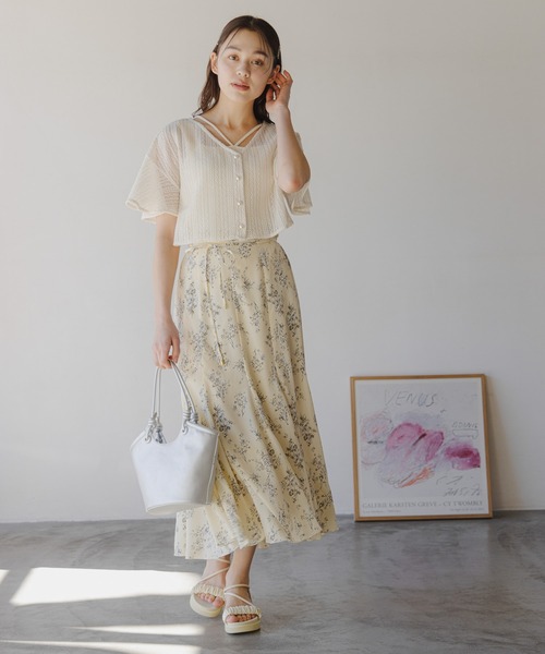 mysty woman（ミスティウーマン）の「バケツ型BAG 110379（ハンドバッグ・レディース・ブラック/オフホワイト/シルバー・FREE）」の4枚目の写真