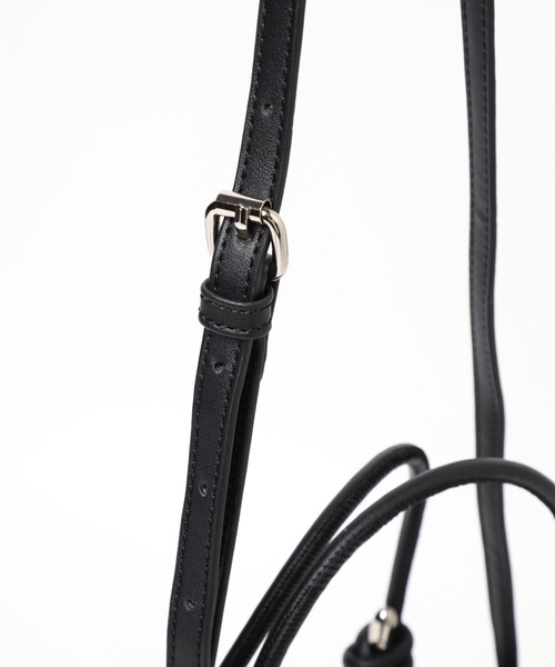 mysty woman（ミスティウーマン）の「バケツ型BAG 110379（ハンドバッグ・レディース・ブラック/オフホワイト/シルバー・FREE）」の18枚目の写真